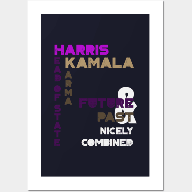 Kamala Harris Past and Future Wall Art by marko.vucilovski@gmail.com